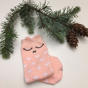 2/$10. Pink owl animal sleeping knee socks